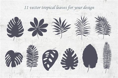 Искусство графического дизайна - листья в новом свете